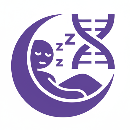 dafür brauche ich ein vektorartiges loge 4-eckig ohne text mit  #8C08D3 einfarbig, weißes HG, schlaf und ein DNA
