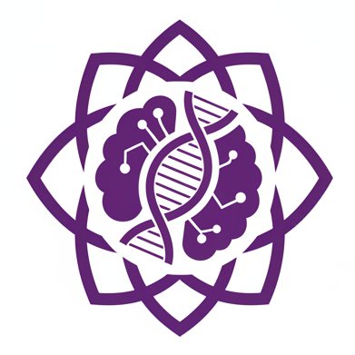 dafür brauche ich ein vektorartiges loge mit  #8C08D3: Psycho-EpigenetikWie Gedanken, Emotionen und innere Überzeugungen direkt auf die Genaktivität wirken. Mentale Stabilität schafft körperliche Balance. 