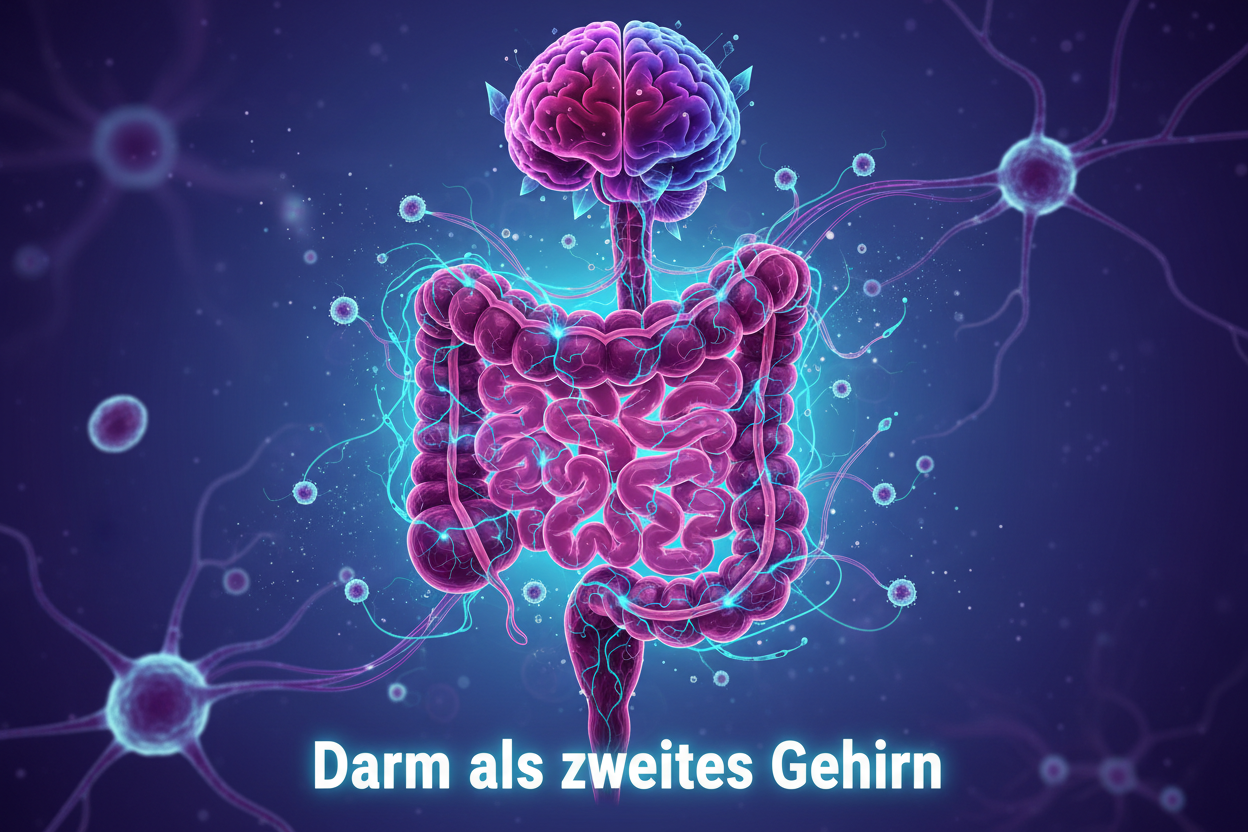 Darm als zweites gehirn Lila #6600CD, Cyan #33BBB8, dunkel Rosa #A901B0
